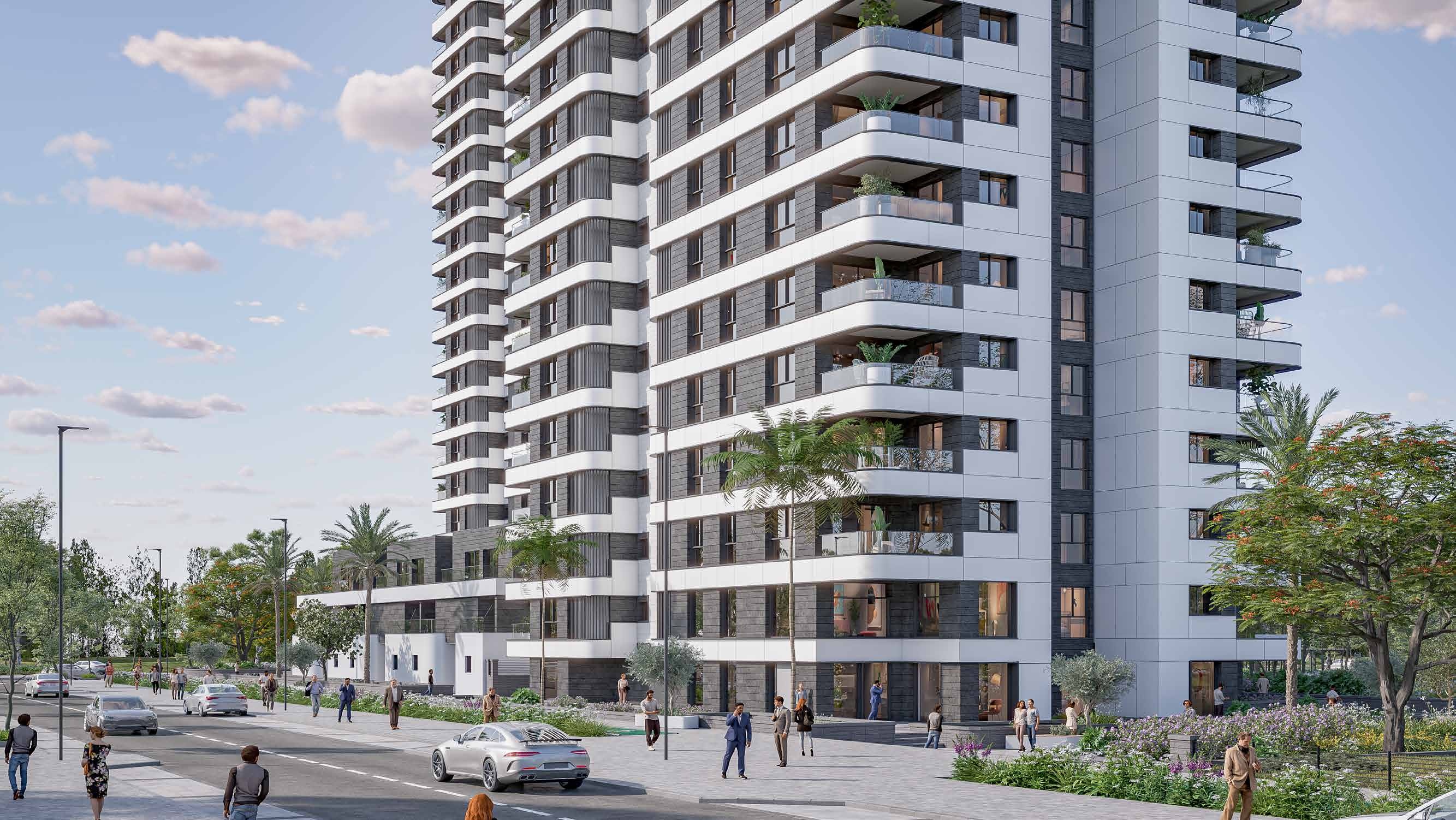Bat Yam waterfront renaissance, luxury real estate development along the Mediterranean coast