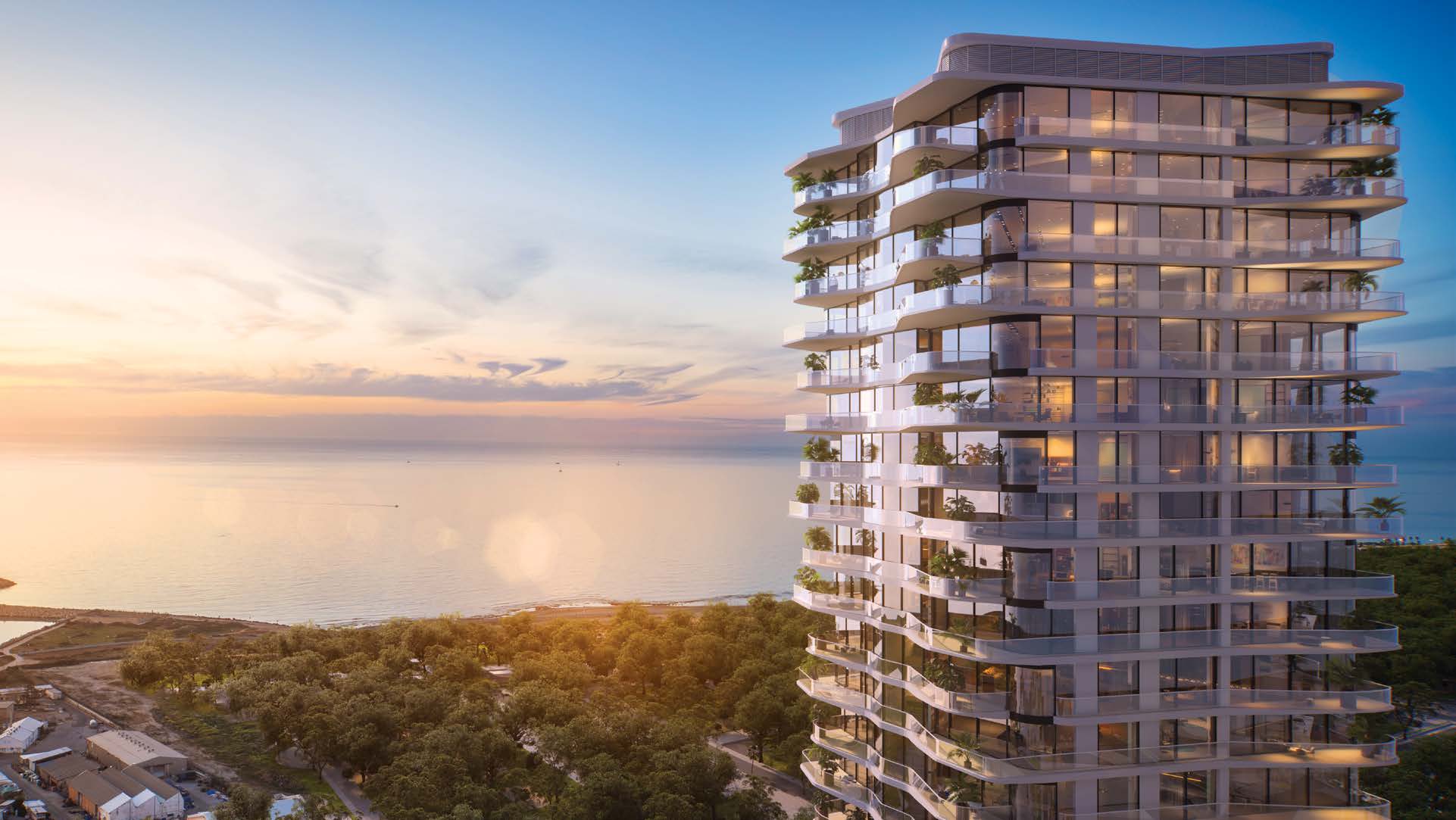 Luxury beachfront apartment at Rainbow Tel Aviv towers with panoramic Mediterranean sea views